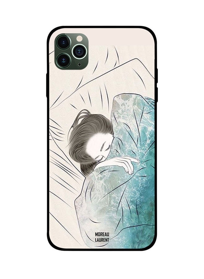 Moreau Laurent Protective Case Cover For Apple iPhone 11 Pro Doodle Girl Sleeping