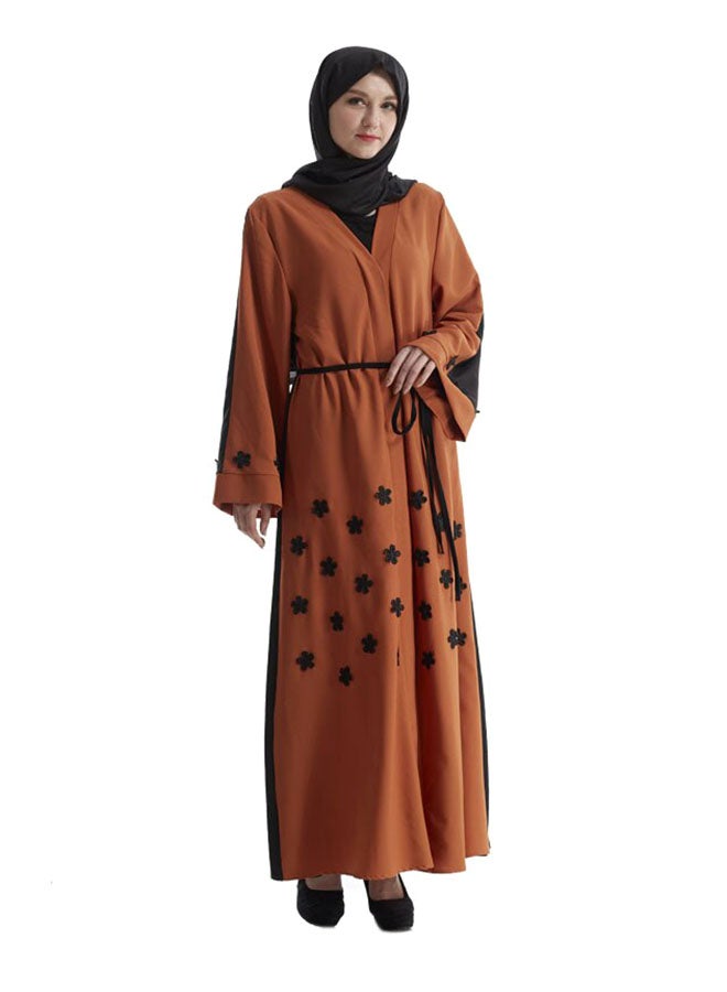 Embroidered Maxi Robe Dress Multicolour - Image 1