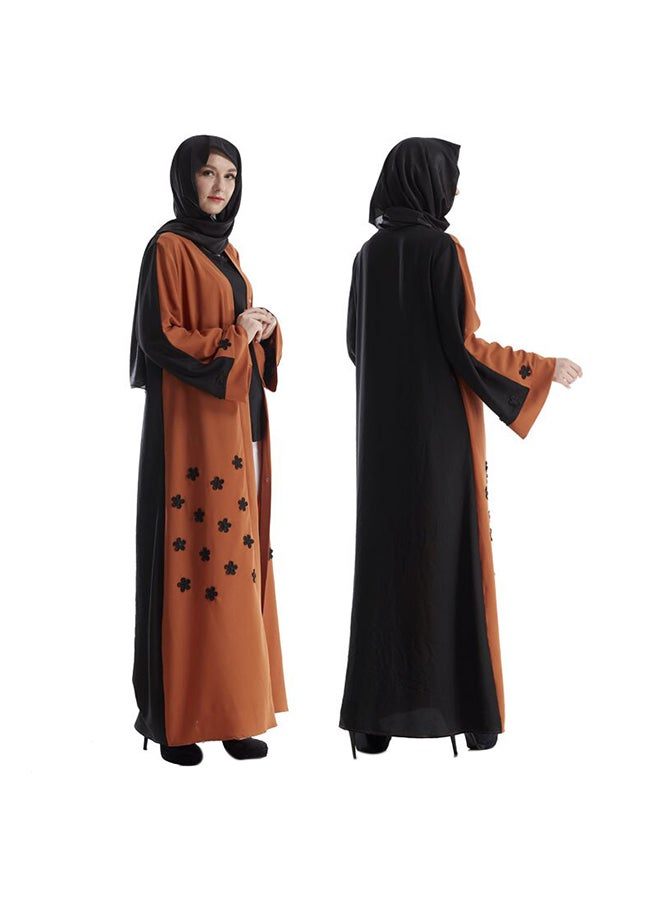 Embroidered Maxi Robe Dress Multicolour - Image 2