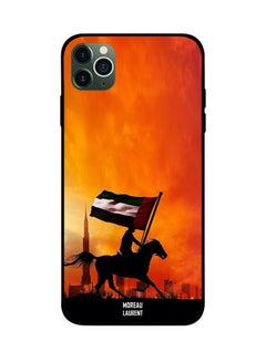 Protective Case Cover For Apple iPhone 11 Pro Max Running On Horse With UAE Flag - v1569575048/N30353174A_1