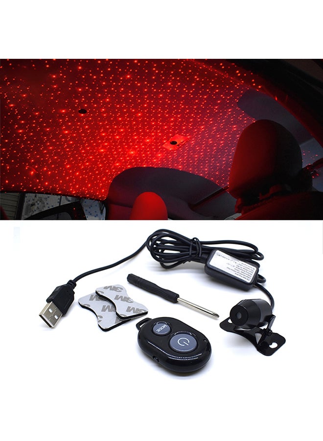 Generic 5V Roof Ceiling Decoration Red Light Star Night Lights Starry Sky Atmosphere Lamp Projector With Remote Control  - Image 2