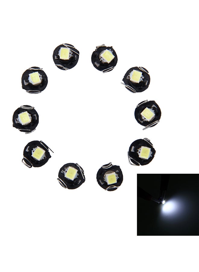 ماركة غير محددة - مجموعة لمبات مدببة T3 لمصباح مؤشر LED لمجموعة أجهزة القياس بلوحة عدادات السيارة بقوة 0.5 وات من 10 قطع - Image 1