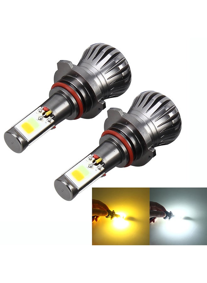 Generic 2-Piece 9006 HB4 6W 400LM Car LED Three-side COB Chips Fog Light Lamp Replacement - Image 2