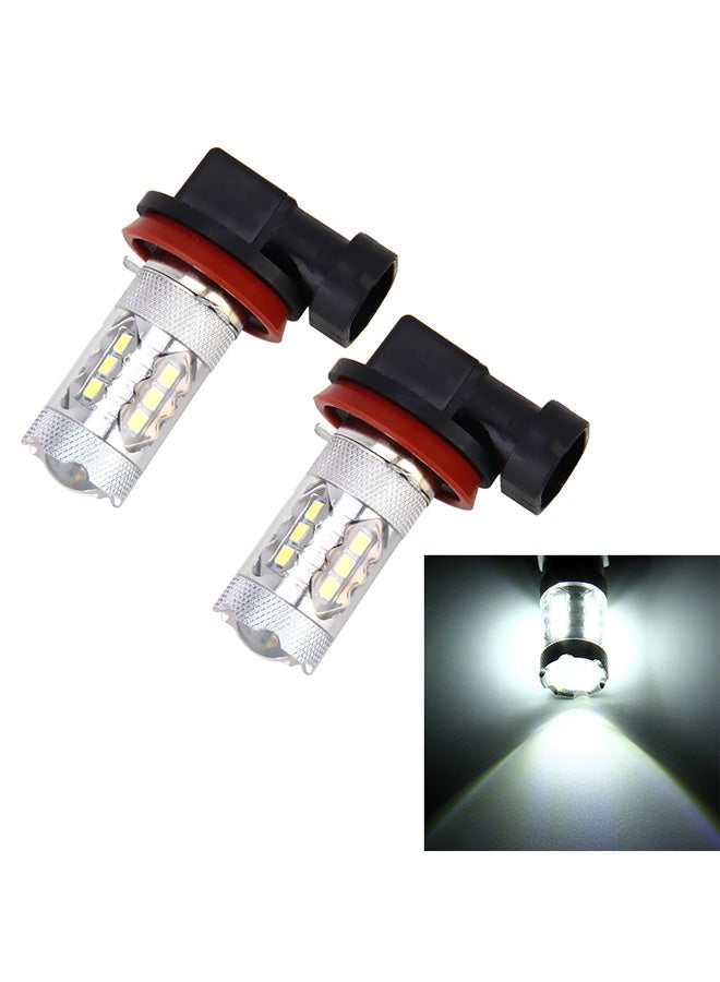 2-Piece H11 H8 5W 250LM Auto Car Fog Lights With 16 SMD-2835 LED Bulbs - Image 2