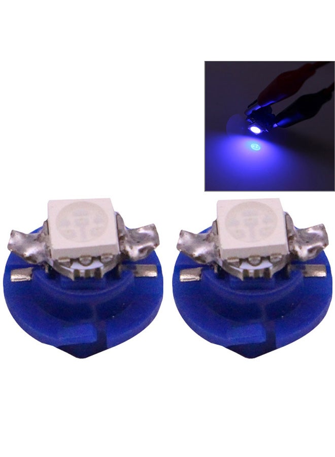 Generic 2-Piece B8.4 Blue Light 0.2W 12LM 1 LED SMD 5050 LED Instrument Light Bulb Dashboard Light For Vehicles  - Image 2