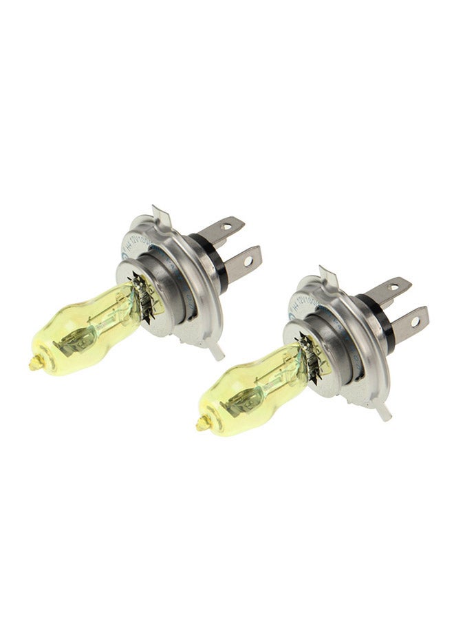 Generic 2-Piece H4 HOD Halogen Bulbs 12V 100W 2400 LM 3500K Headlights  - Image 1