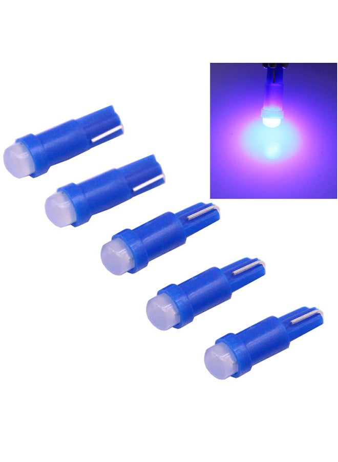 Generic - 5-Piece T5 0.5W 20LM Blue COB LED Instrument Light For Vehicles - Image 1
