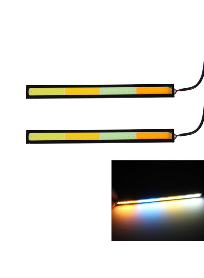 Generic 2-Piece DC 12V 6W COB Car DRL Daytime Running Lights  - Image 2