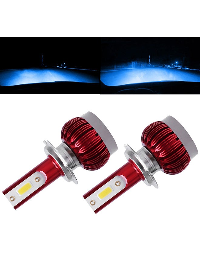 Generic 2-Piece FS35 H7 DC9-36V 24W 8000K 3000LM IP68 Car Motorcycle LED Headlight Lamps  - Image 2
