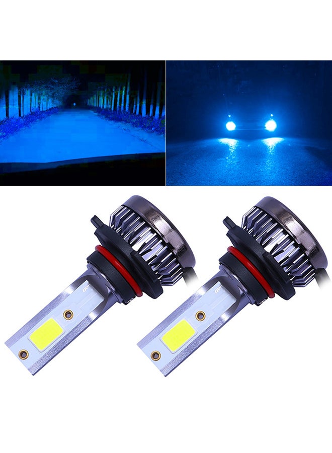 Generic 2-Piece 9005 DC9-36V 36W 8000K 6000LM IP68 Car Motorcycle Mini COB LED Headlight Lamps  - Image 2