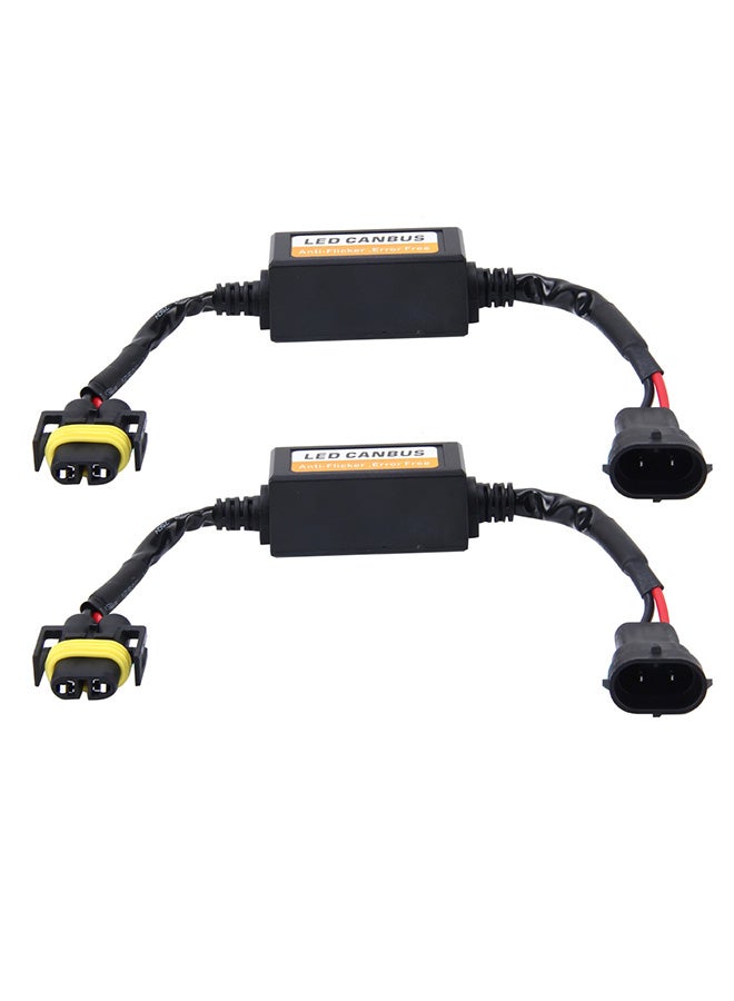 Generic 2-Piece H11 H8 H9 H16 5202 Car Auto LED Headlight Canbus Warning Error-free Decoder Adapter For DC 9-16V 20W-40W  - Image 2