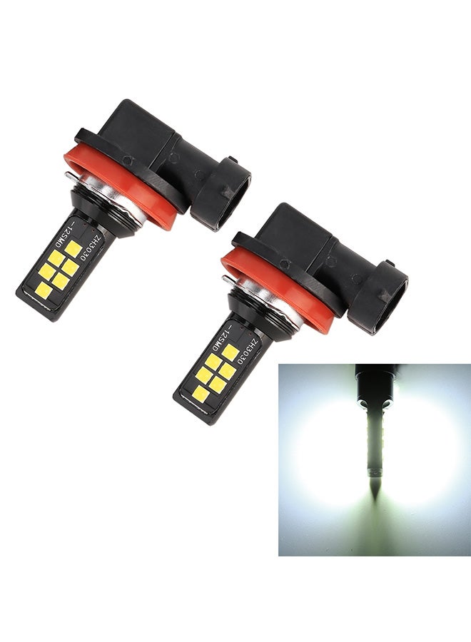 2-Piece H11 DC9-16V 3.5W 6000K 320LM Car Auto Fog Light 12LEDs SMD-ZH3030 Lamps With Constant Current - Image 2