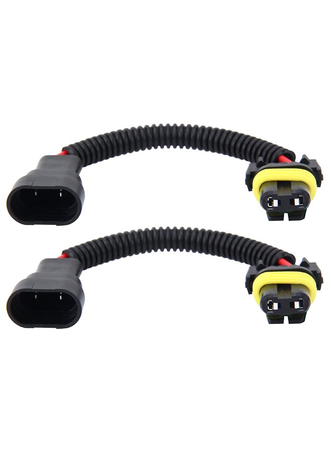 Generic 2-Piece 9005 9006 Car HID Xenon Headlight Male to Female Conversion Cable  - Image 2