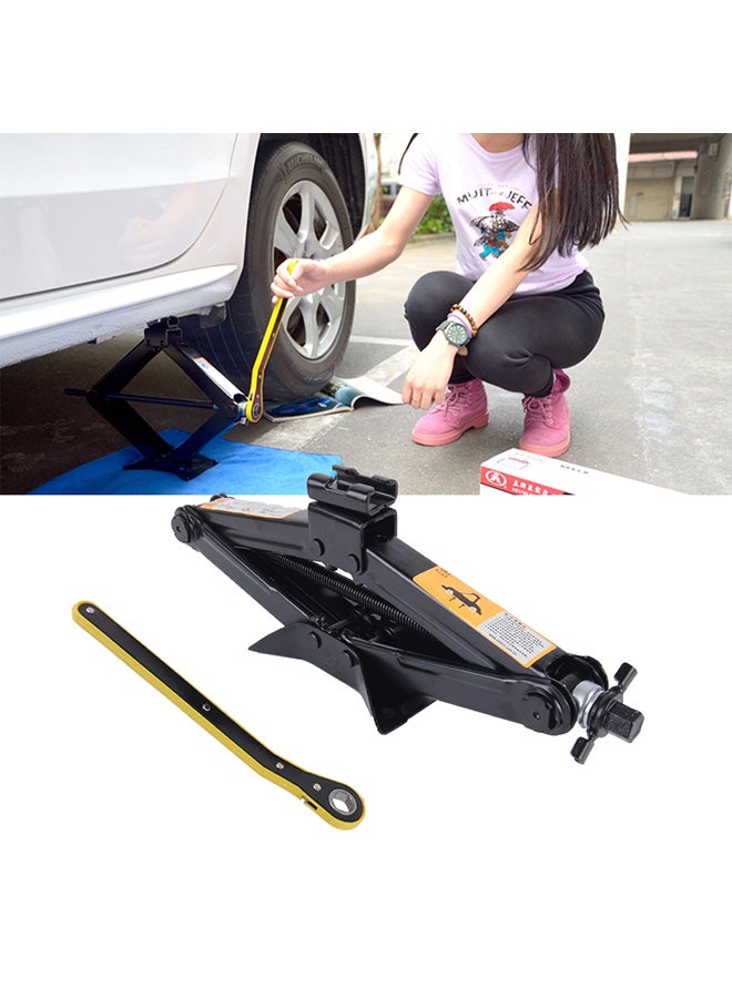 رافعة مقصية قائمة ST-103D شديدة التحمل مع مقبض رفع لتثبيت المستوى - Image 2