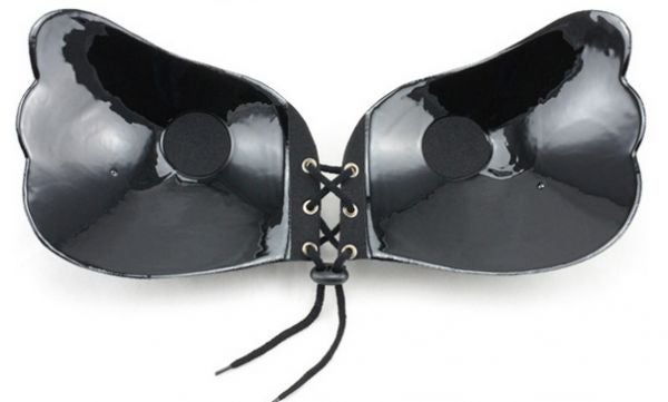 Backless Silicone Bra Black  - Image 1