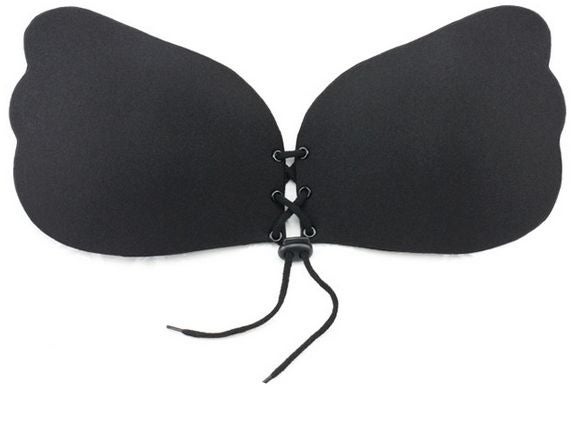 Backless Silicone Bra Black  - Image 2