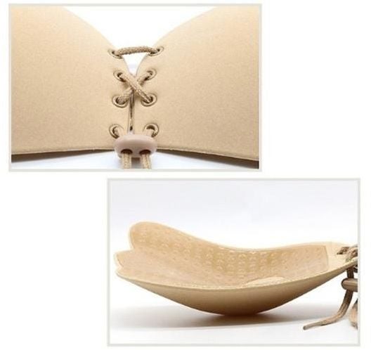 Backless Silicone Bra Beige  - Image 2
