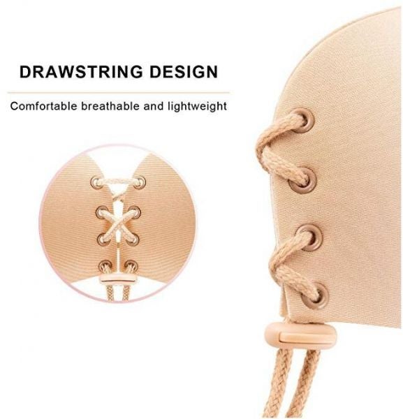 Backless Silicone Bra Beige  - Image 2