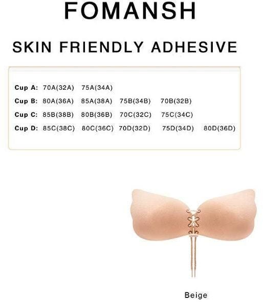 Backless Silicone Bra Beige  - Image 4