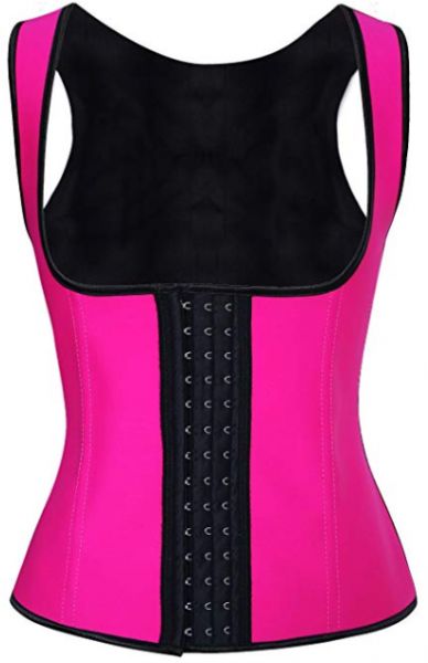 Latex Corset Body Shapewear Pink/Black - Image 1