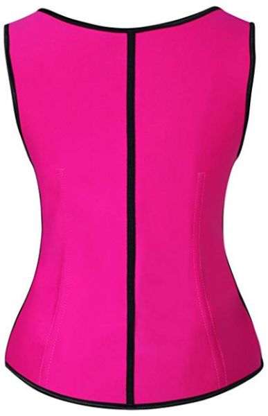 Latex Corset Body Shapewear Pink/Black - Image 2