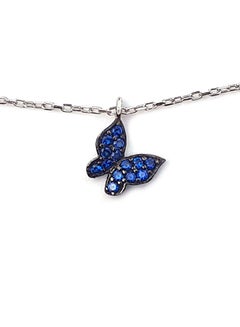 Alwan Silver Anklet With 5 Butterfly Zircon  - Image 3