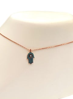 Alwan Rose Gold Plated Silver Anklet With Zircon  - Image 3