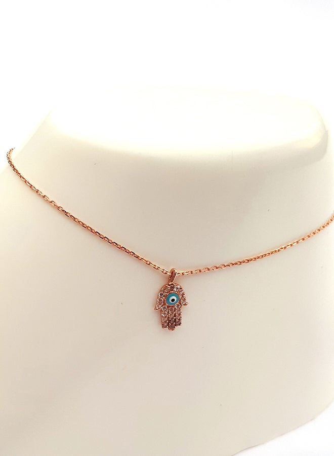 ألوان خلخال من الفضة مطلي بالذهب الوردي ومزين بحلية من الزركونيا - Image 3