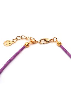 Alwan Cylindrical Beads Evil Eye Anklet  - Image 3