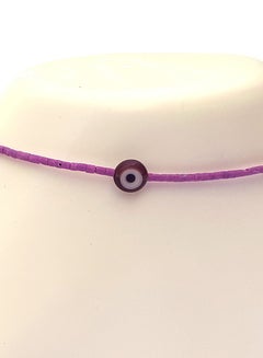 Alwan Cylindrical Beads Evil Eye Anklet  - Image 4