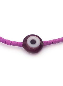 Alwan Cylindrical Beads Evil Eye Anklet  - Image 2