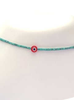Alwan Cylindrical Beads Evil Eye Anklet  - Image 4