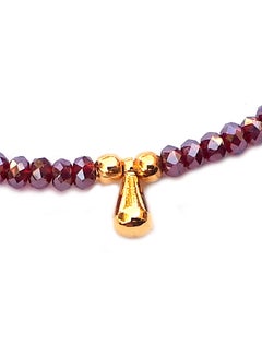 Alwan Gold Plated Anklet With Crystal  - Image 2