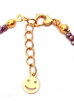 Alwan Gold Plated Anklet With Crystal  - Image 3