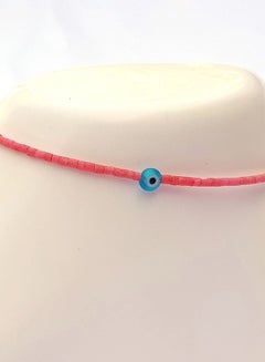 Alwan Cylindrical Beads Evil Eye Anklet  - Image 4