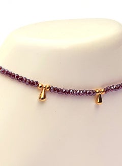 Alwan Gold Plated Anklet With Crystal  - Image 4