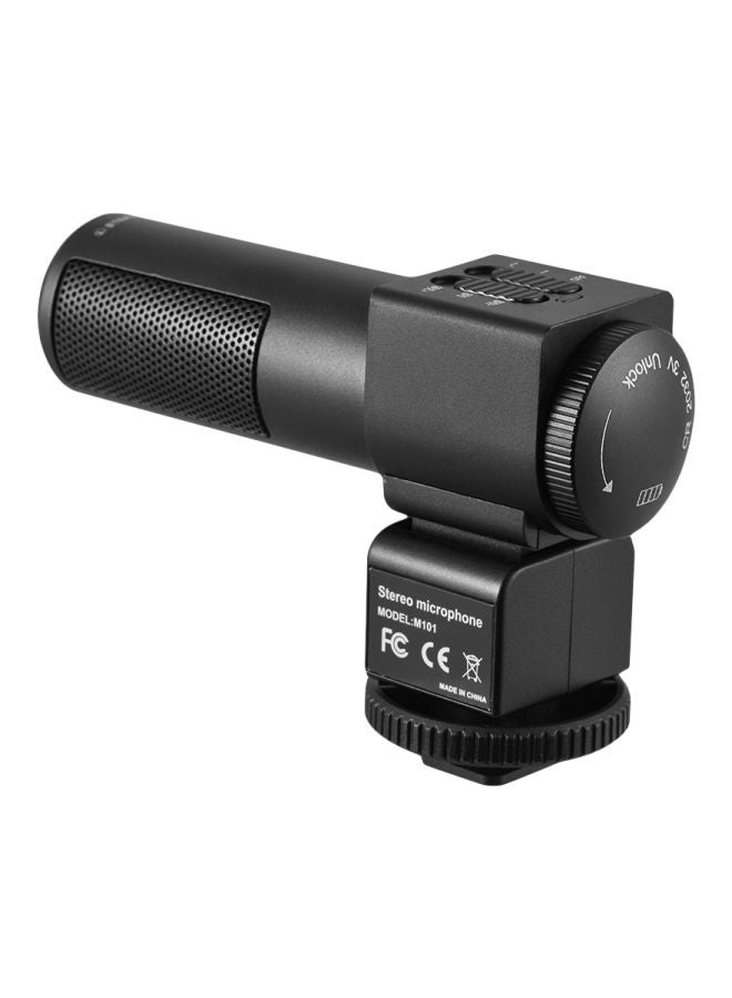 M101 Condenser Microphone For Camera LU-D4828 Black  - Image 1