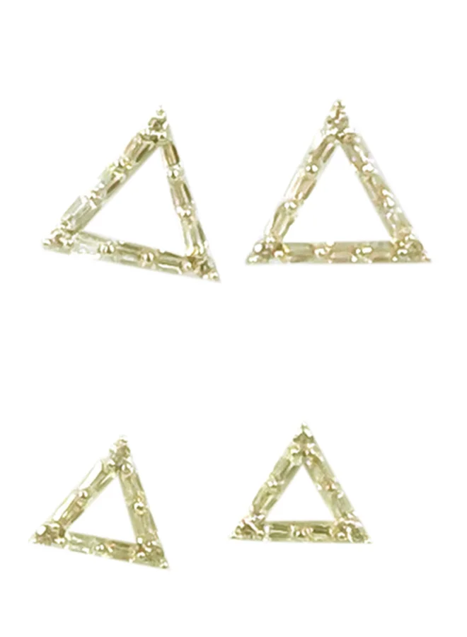 Generic Triangular 14K Gold Plated Earrings