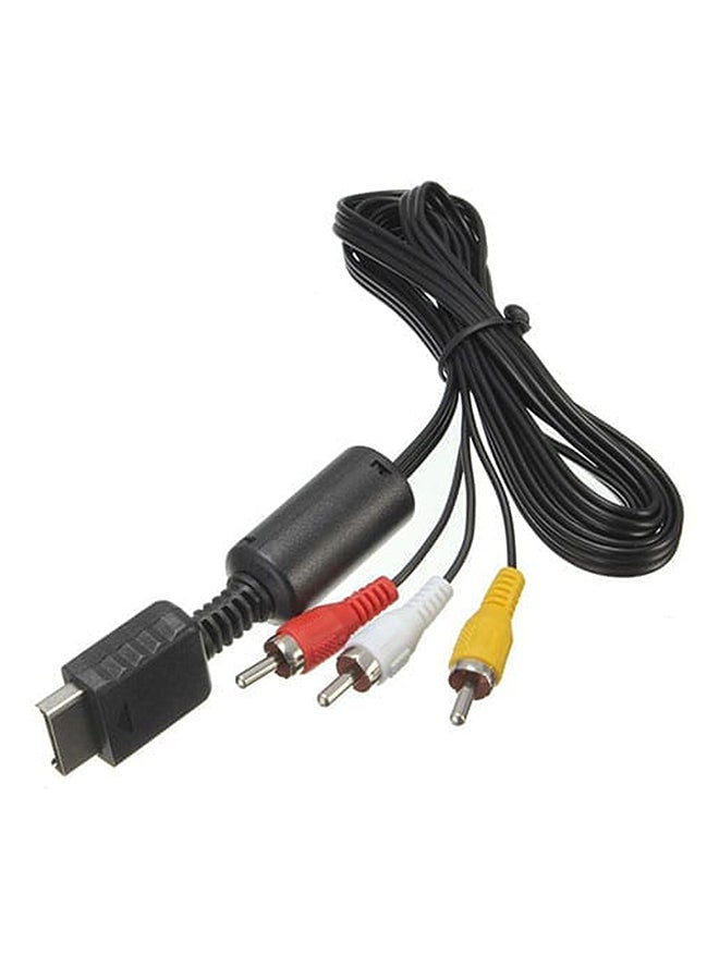 Generic Ipower PlayStation PS1/PS2/PS3 AV To Rca Cable Black 