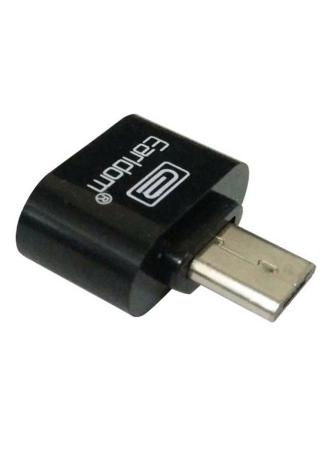 Earldom Mini Micro USB OTG Adapter 2.0 Black