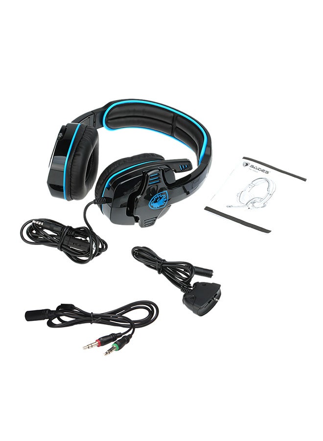 3.5Mm Over Ear Gaming Wired Headphone With Mic
