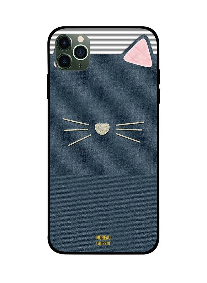 Protective Case Cover For Apple iPhone 11 Pro Max Cat Leather Pattern