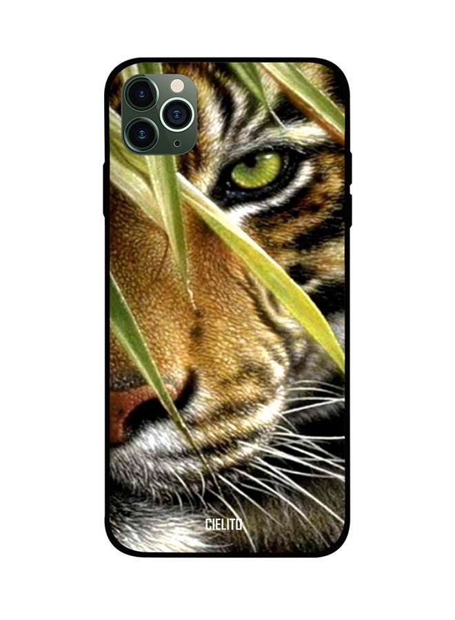 CIELITO Protective Case Cover For Apple iPhone 11 Pro Max Tiger Behind The Bushes