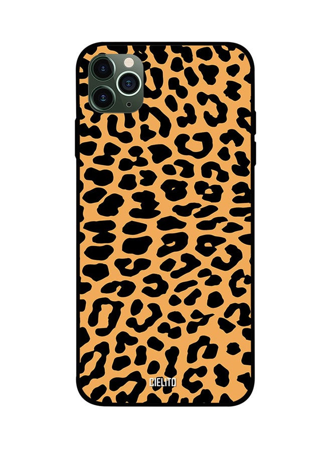 CIELITO Protective Case Cover For Apple iPhone 11 Pro Max Brown Black Leopard Print