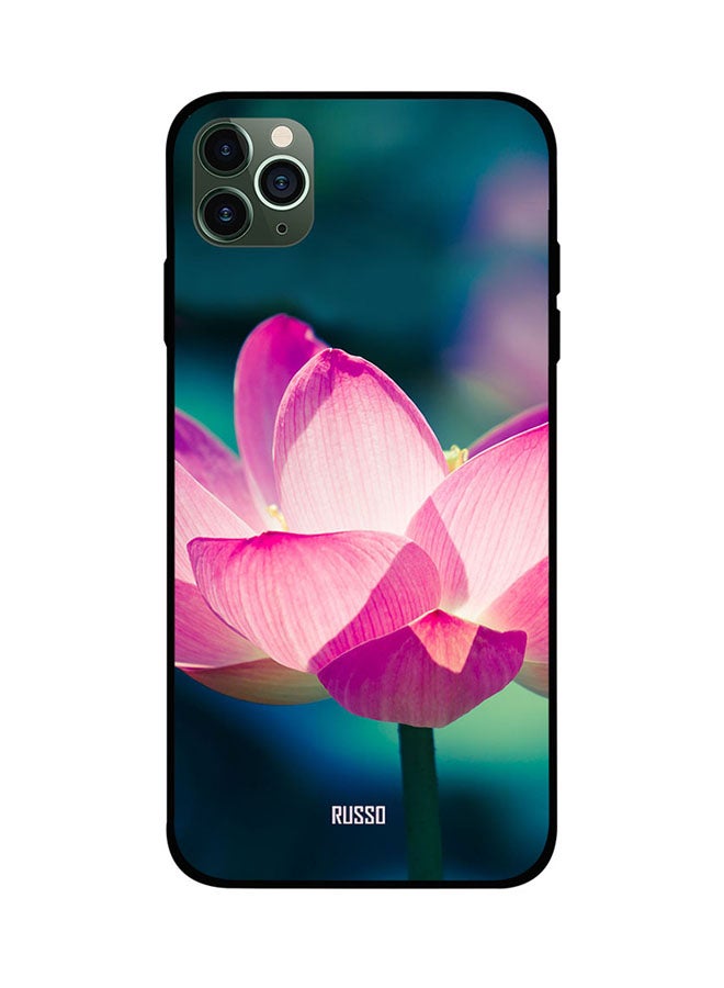 RUSSO Protective Case Cover For Apple iPhone 11 Pro Max Glowing Lotus 