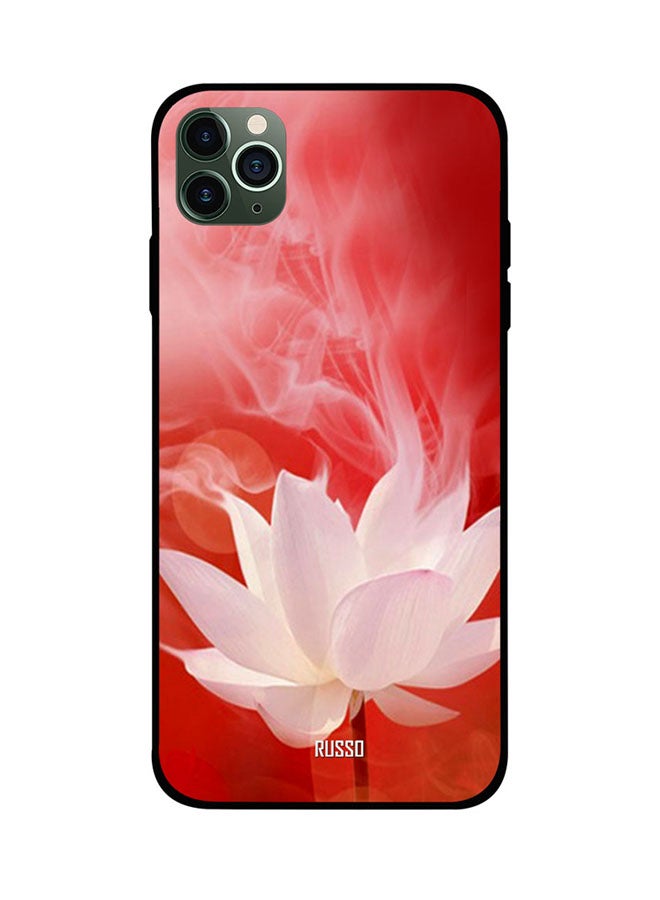 RUSSO Protective Case Cover For Apple iPhone 11 Pro Max White Lotus 
