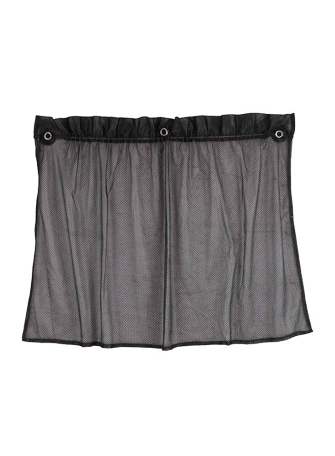 Generic 2-Piece Universal Car Sun Shade Cloth Curtain With 6 Suckers 