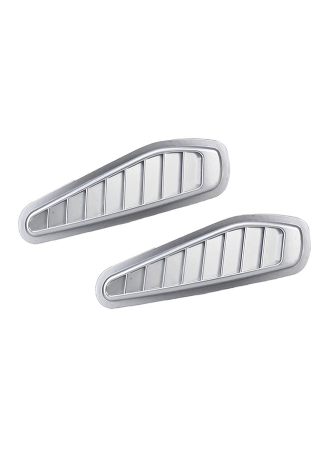 2-Piece Car Auto Decorative Air Flow Intake Scoop Turbo Bonnet Vent Cover Hood