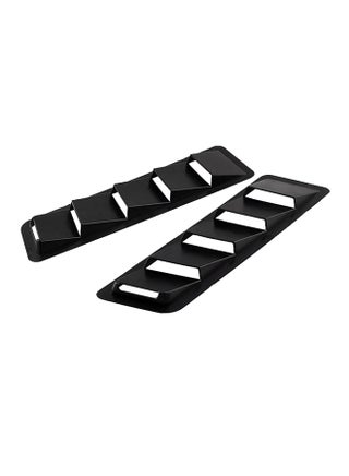 2-Piece Universal Car Air Intake Scoop Bonnet Hood Vent Louver Cooling Panel Trim Set - v1569582048/N30341411A_1