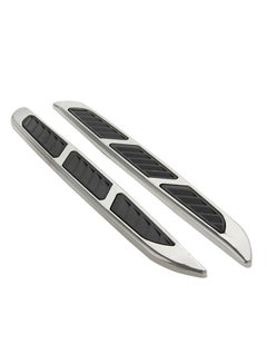 2-Piece Bonnet Air Flow Vent Fender Sticker For Car Decoration